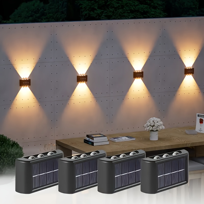 Outdoor Lighting For Fence - Светодиодный солнечный светильник для улицы, водонепроницаемый,