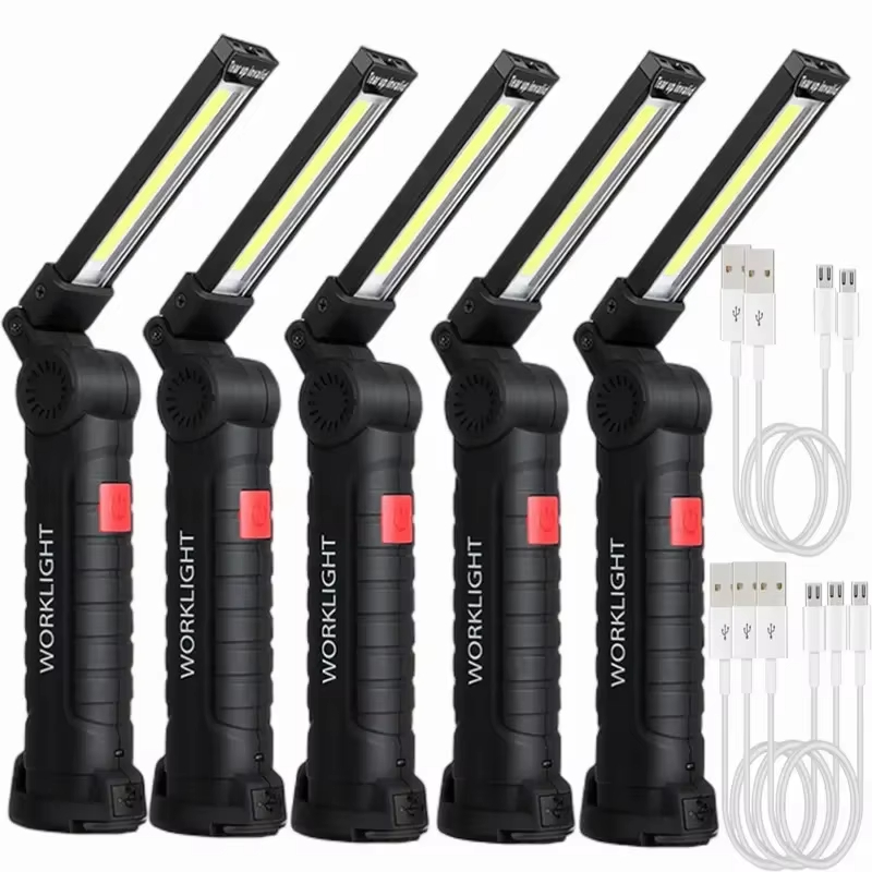 Outdoor Lighting For Camping - Портативный светодиодный фонарик COB, перезаряжаемый через
