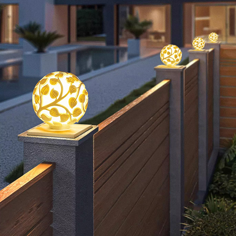 Outdoor Lighting Decoration - Уличные колонные светильники, солнечные светодиодные колонные