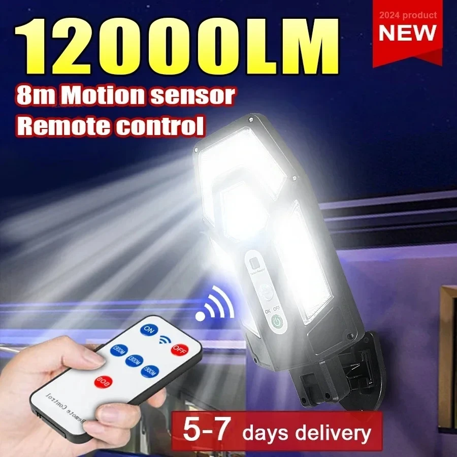 Outdoor Lighting Lux - Мощный солнечный настенный светильник 12000LM с