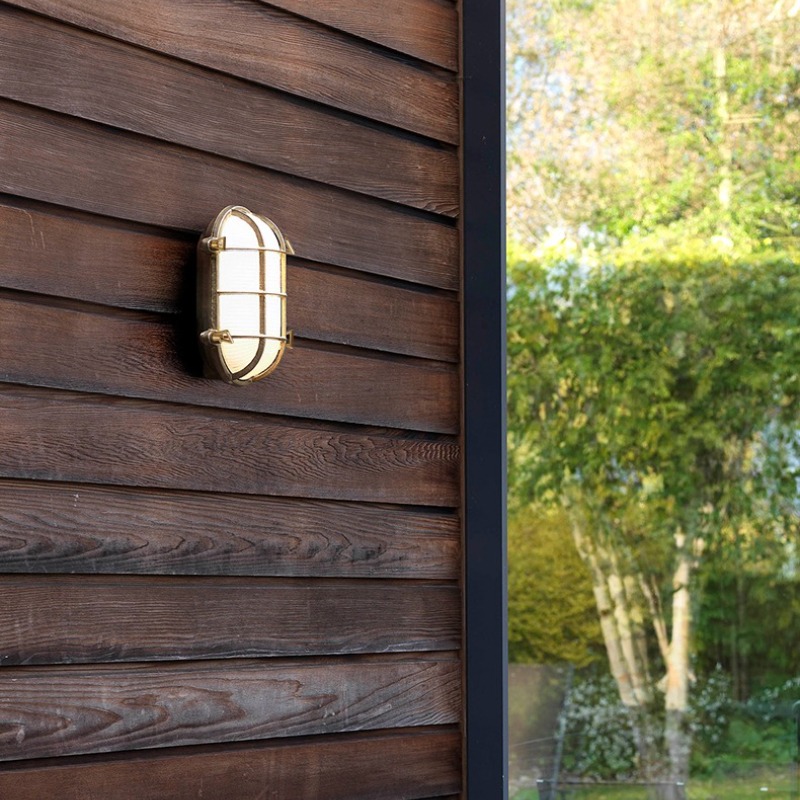 Outdoor Lighting Brass - Минималистичные латунные настенные светильники из стекла