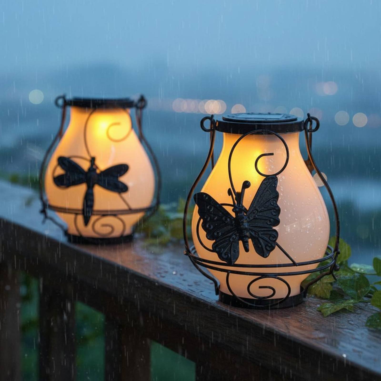 Outdoor Lighting Decoration - Солнечный фонарь-бабочка, водонепроницаемый, декоративный светильник для