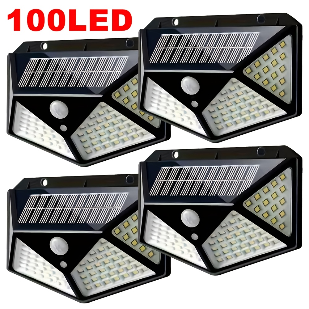 Outdoor Lighting For Fence - 100-светодиодный уличный солнечный светильник для сада,