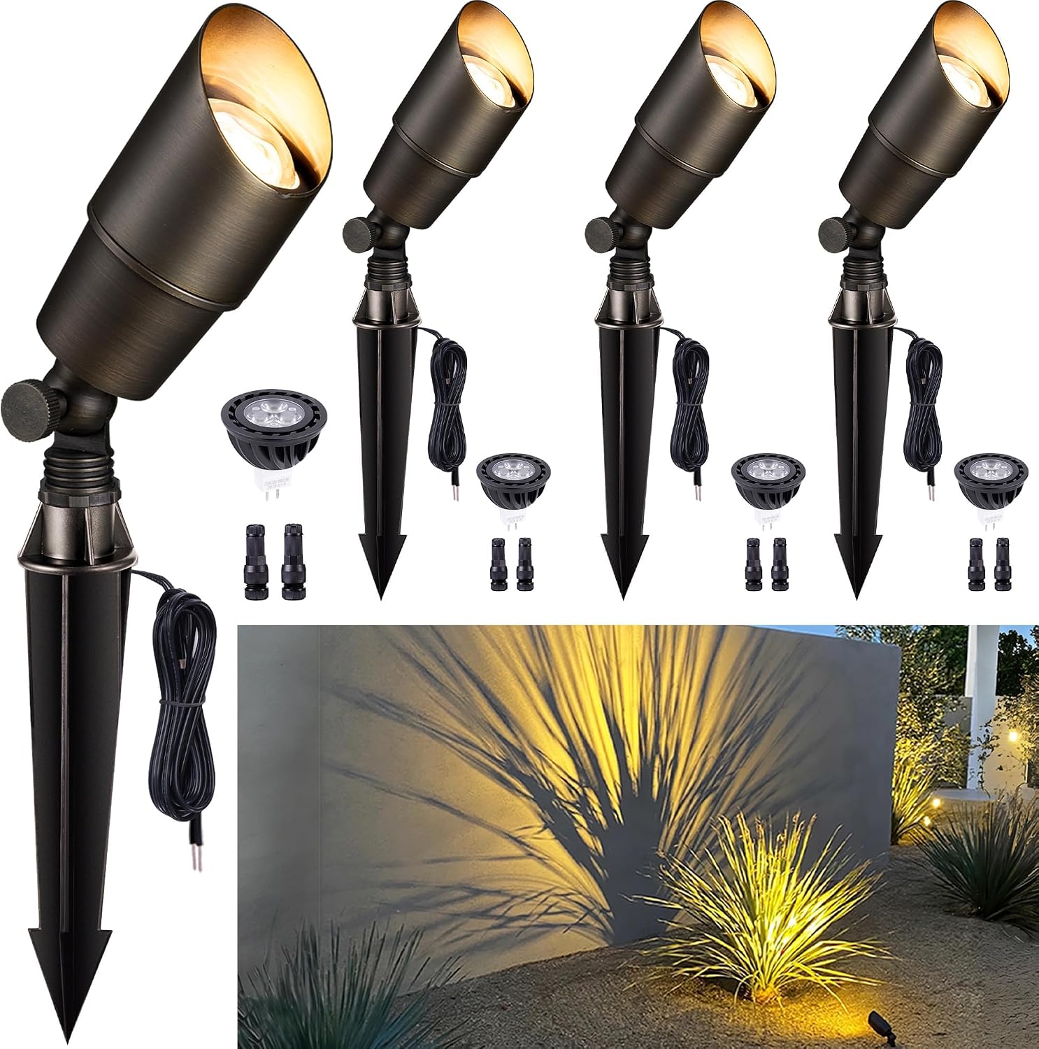Outdoor Lighting Brass - Латунные ландшафтные светильники для улицы, низковольтные