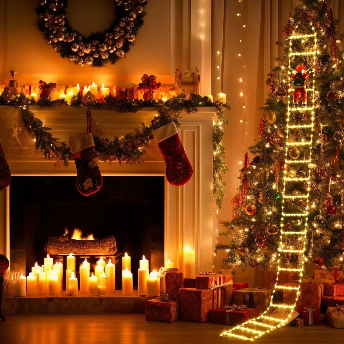 Светодиодный лестница для Деда – обзор и цена Xmas Outdoor Lighting Decorations