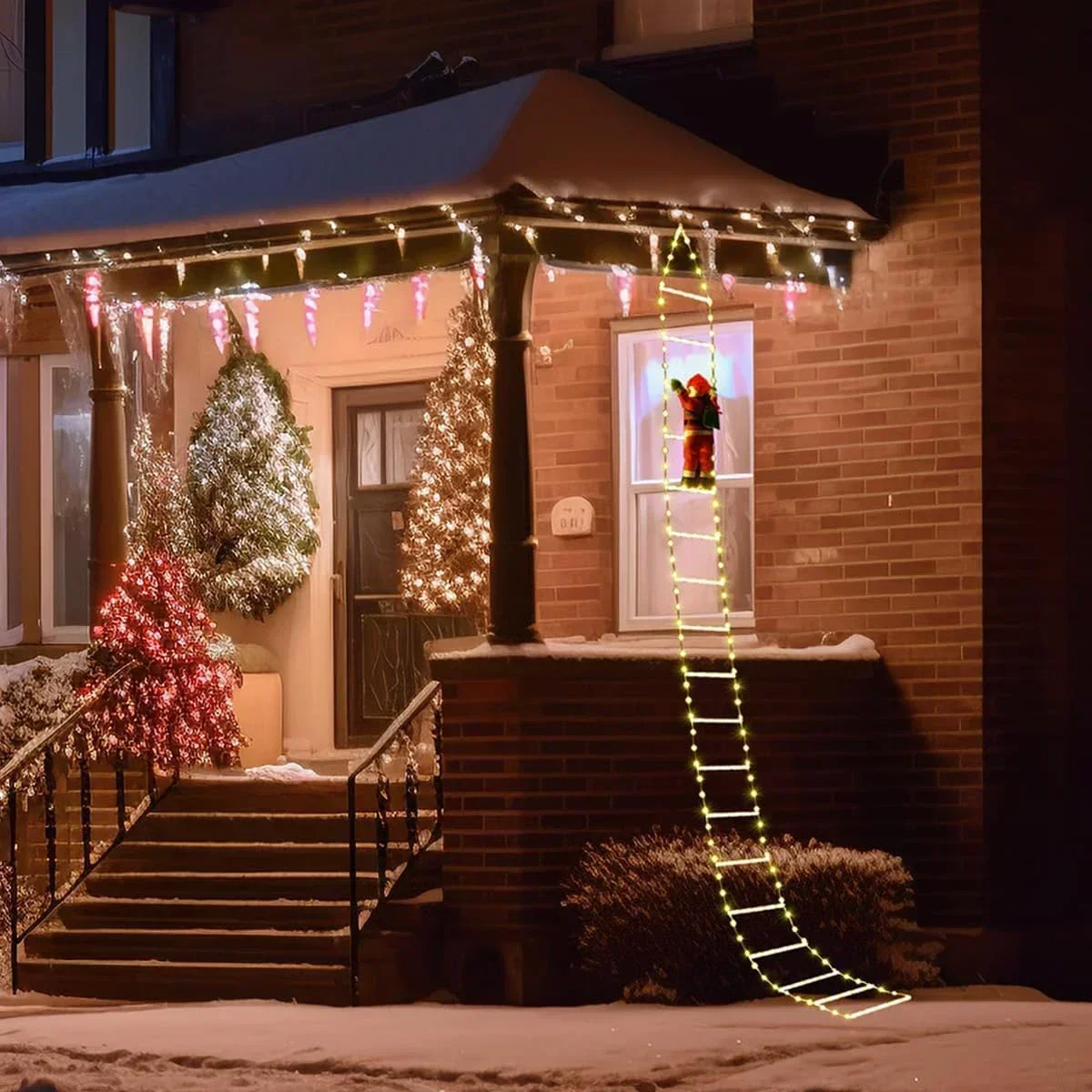 Светодиодный лестница для Деда – обзор и цена Xmas Outdoor Lighting Decorations