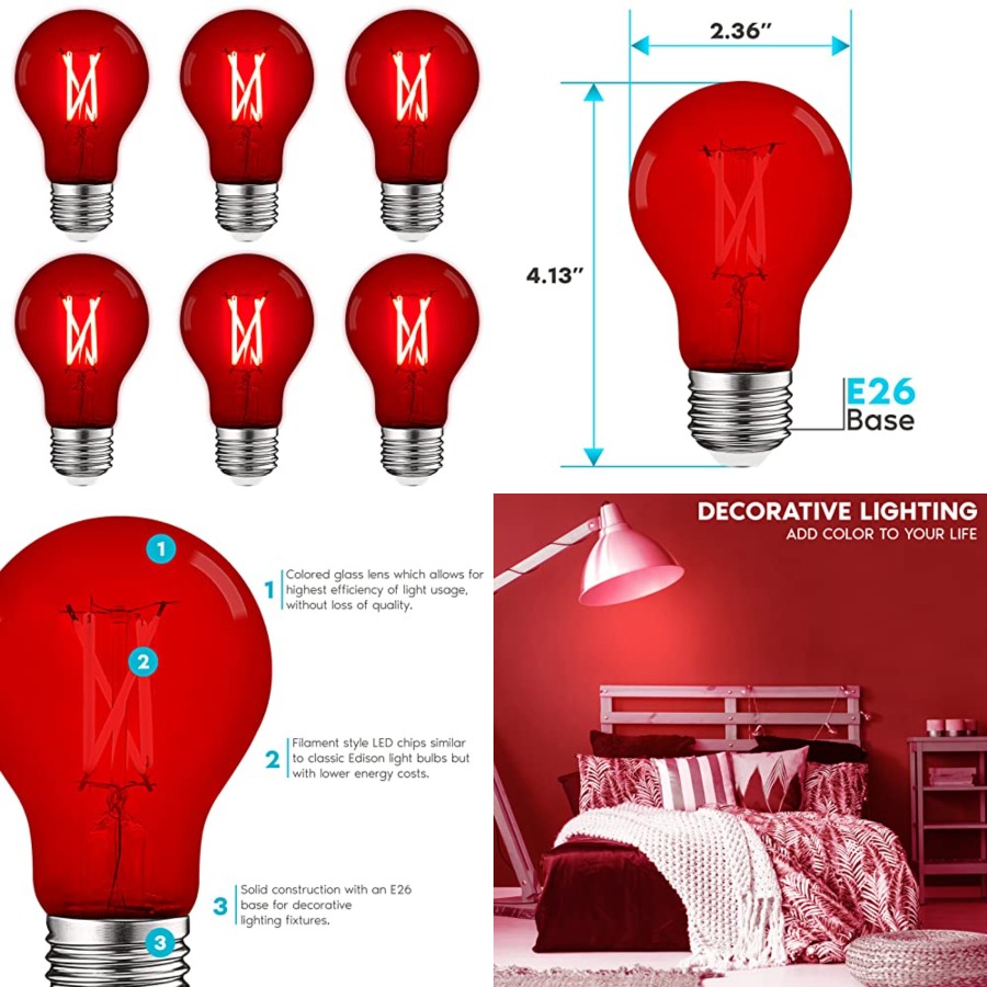 Светодиодные лампы A19 Edison, – обзор и цена Outdoor Lighting Decoration