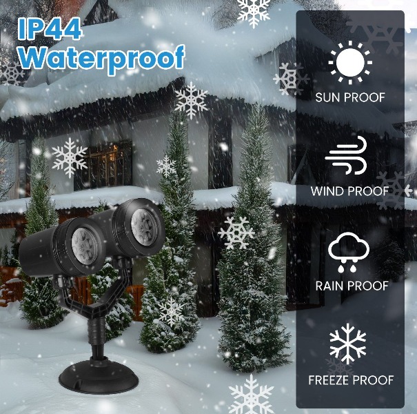 Рождественский проектор-снежин – обзор и цена Xmas Outdoor Lighting Decorations