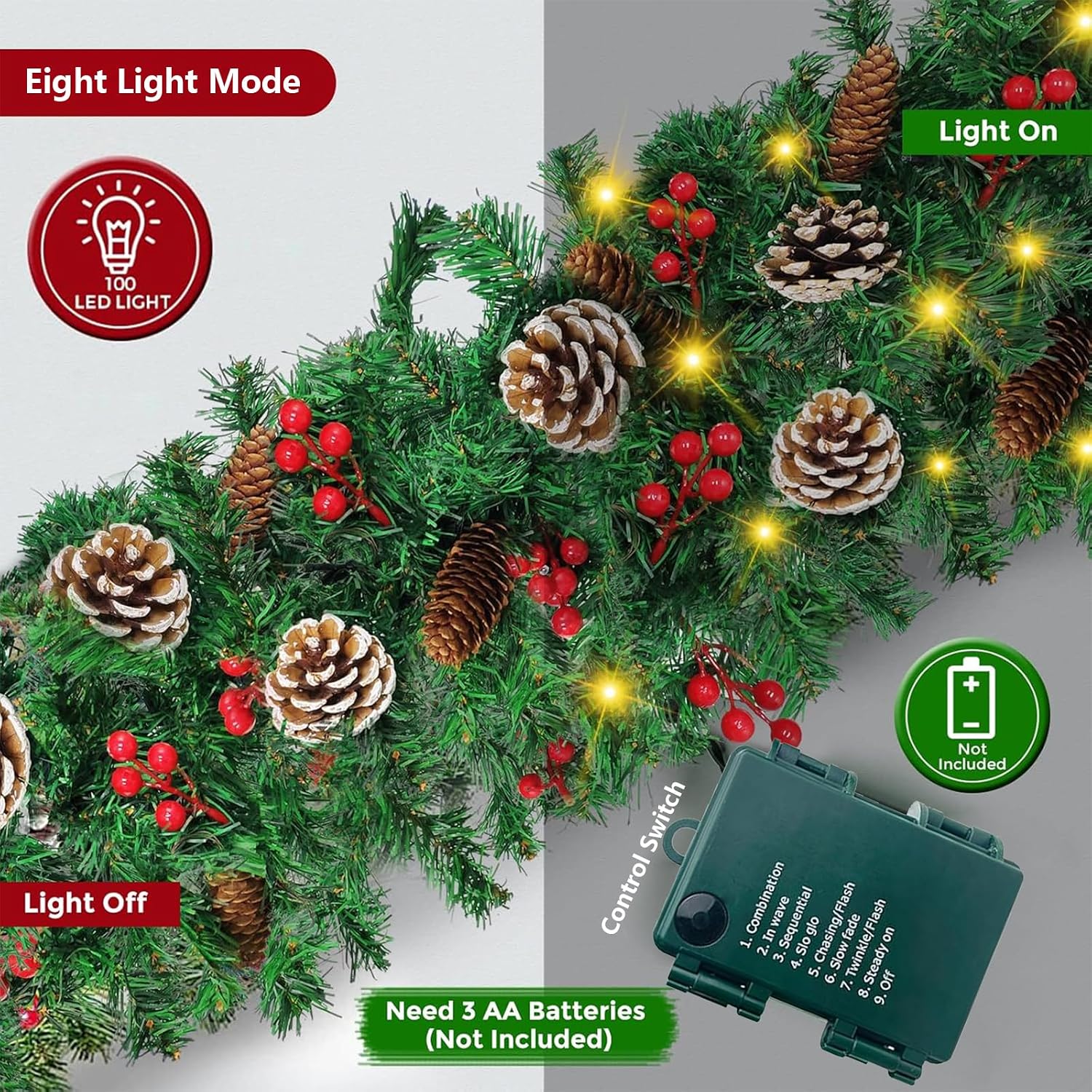 Рождественская гирлянда длиной – обзор и цена Xmas Outdoor Lighting Decorations