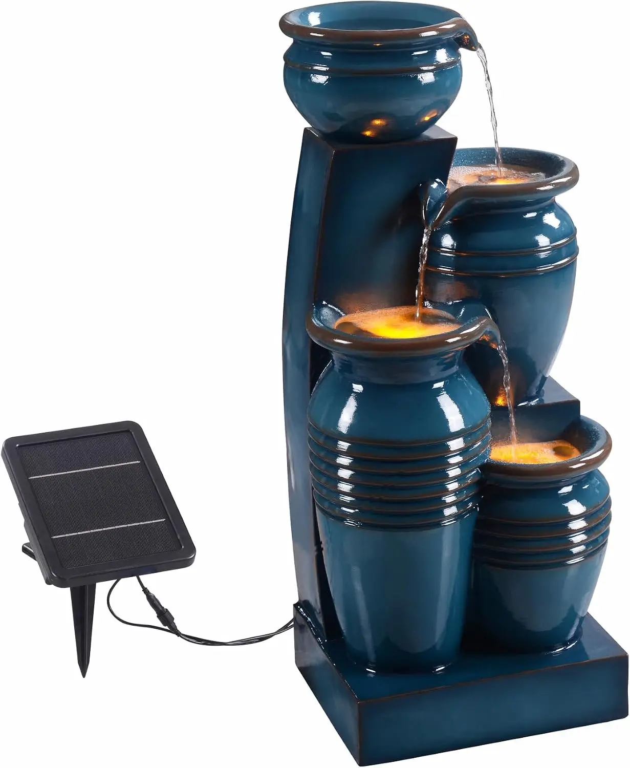 Солнечный фонтан-каскад с 4-яр – обзор и цена Outdoor Lighting Permanent