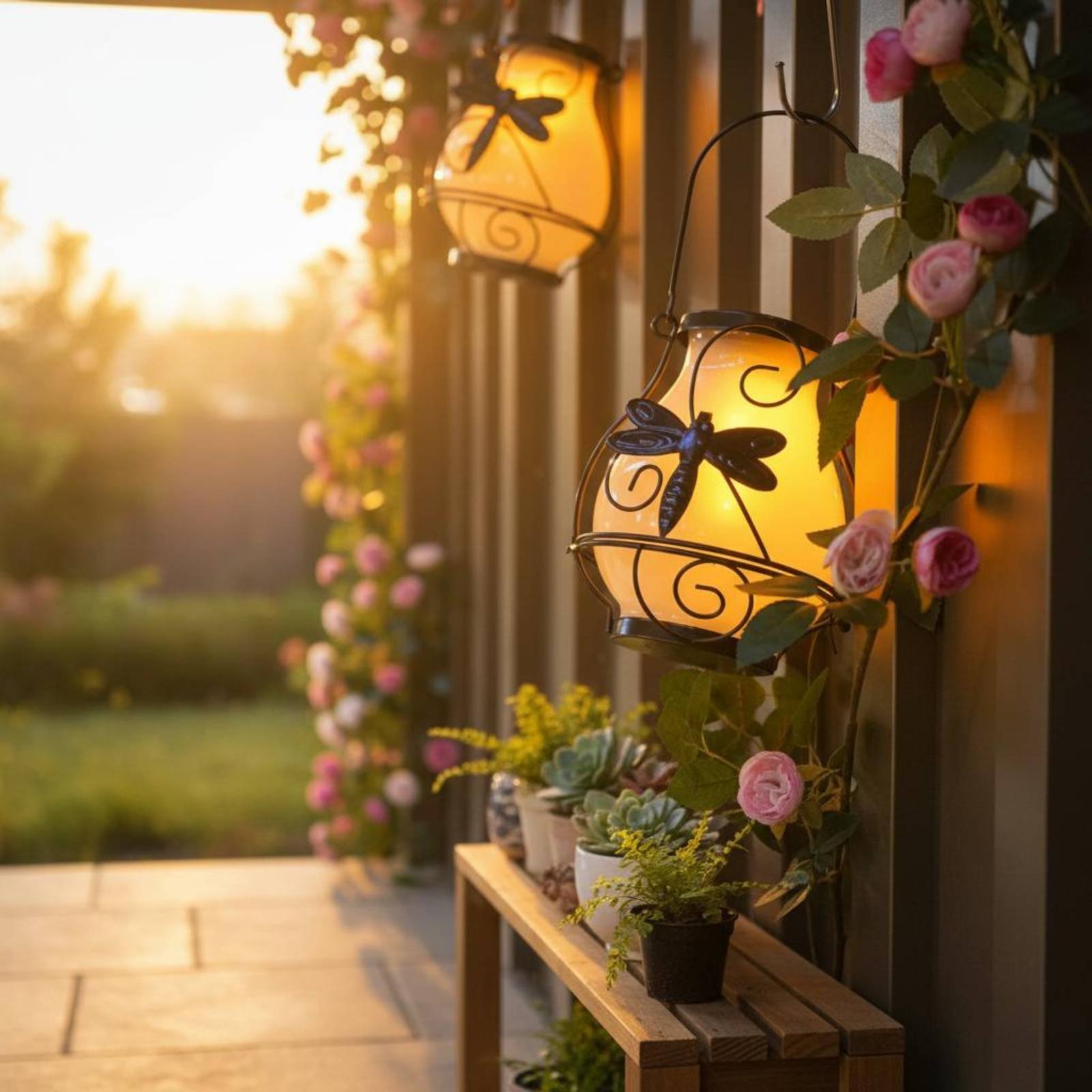 Солнечный фонарь-бабочка, водо – обзор и цена Outdoor Lighting Decoration