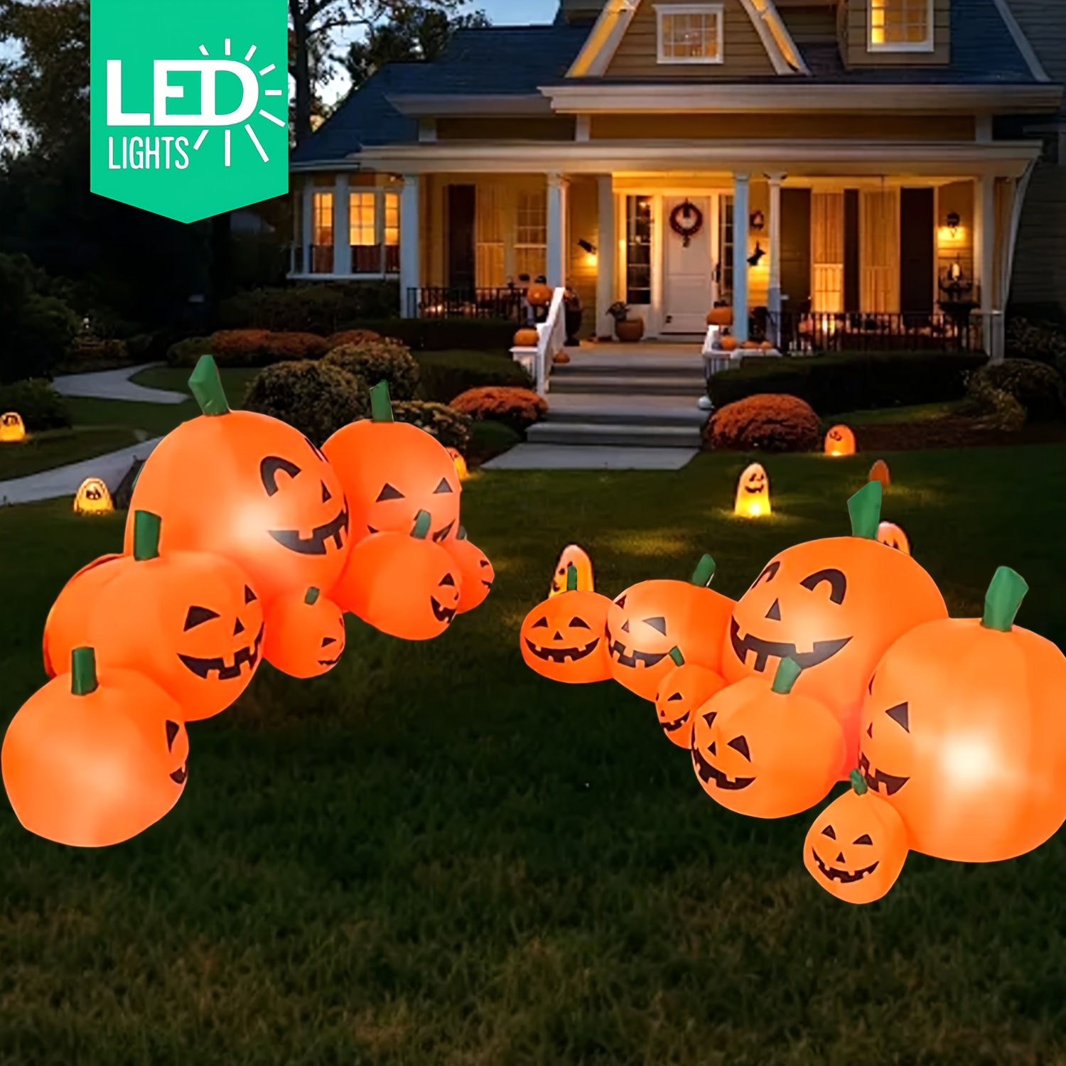 НОВИНКА: Надувная тыква для Хэ – обзор и цена Outdoor Lighting Effects