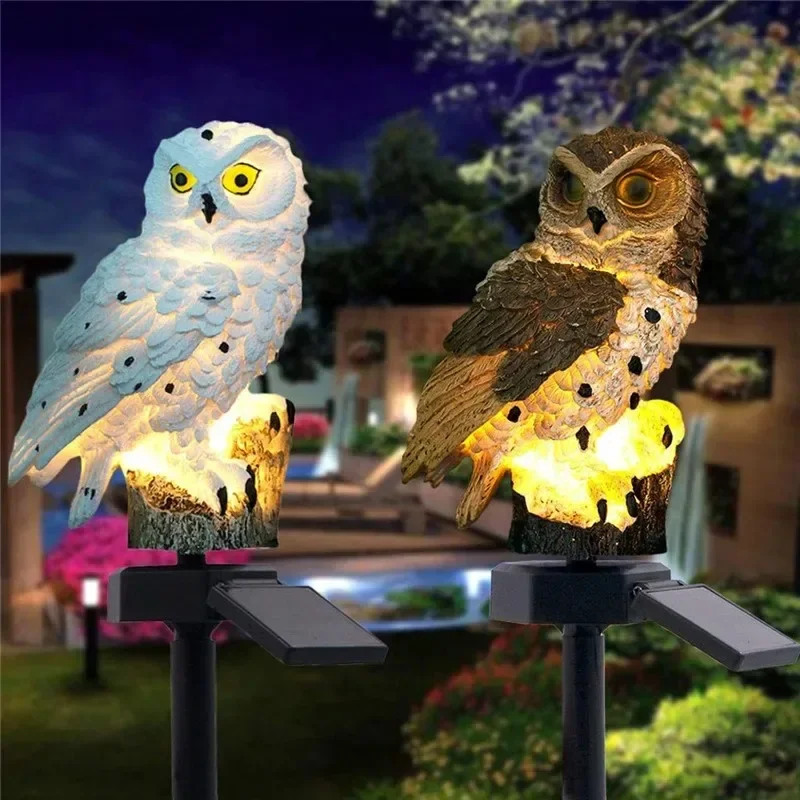 Солнечная статуэтка совы с LED – обзор и цена Outdoor Lighting Effects