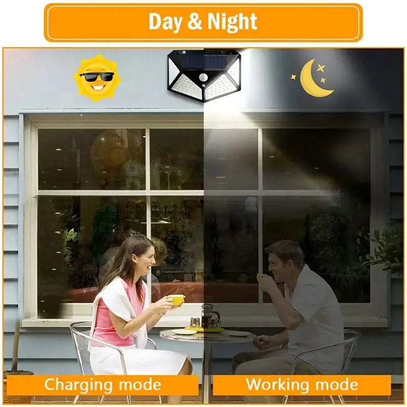 100-светодиодный уличный солне – обзор и цена Outdoor Lighting For Fence