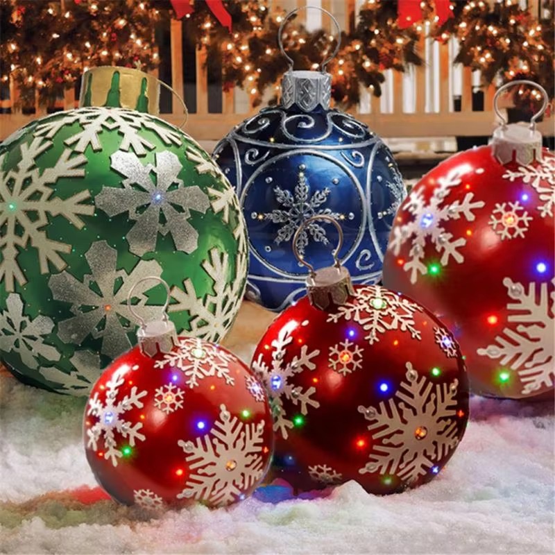 Надувной декоративный шар для  – обзор и цена Xmas Outdoor Lighting Decorations