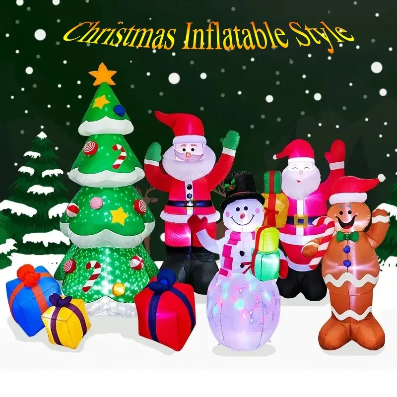 Рождественская надувная декора – обзор и цена Xmas Outdoor Lighting Decorations