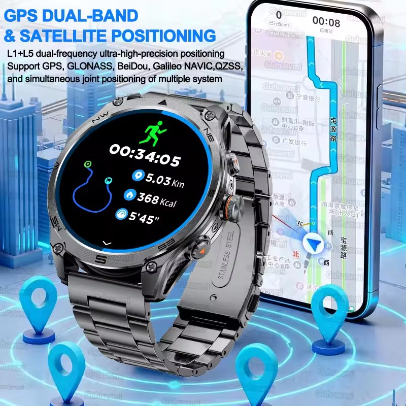 Новые военные смарт-часы с GPS – обзор и цена Outdoor Lighting Track